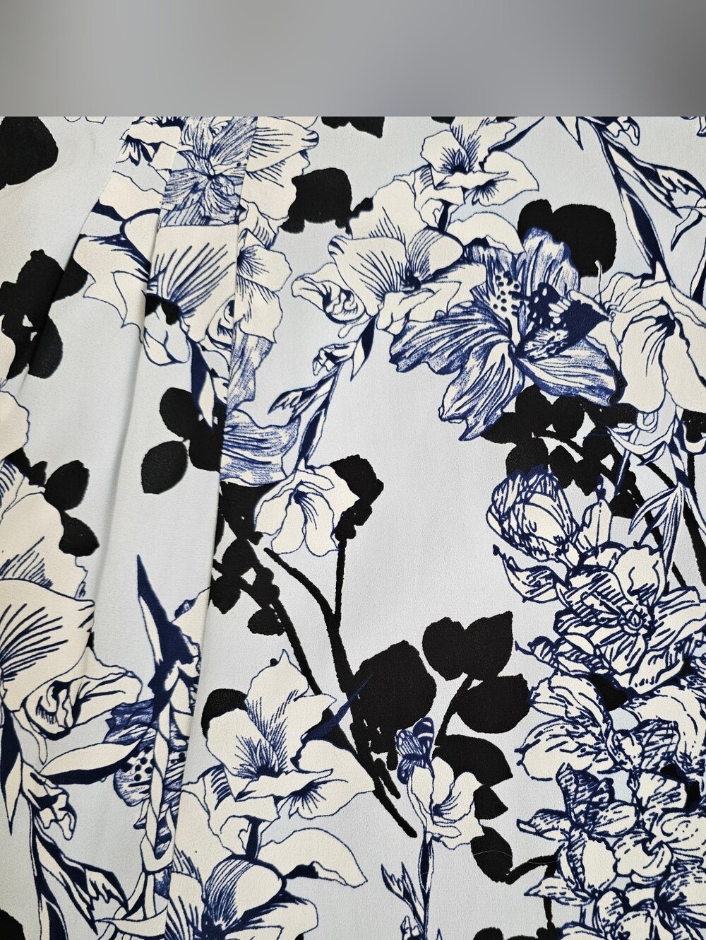 Express blue Floral Strapless dress mini top summerFlower sz 6 Small Medium Y2K - Picture 13 of 13